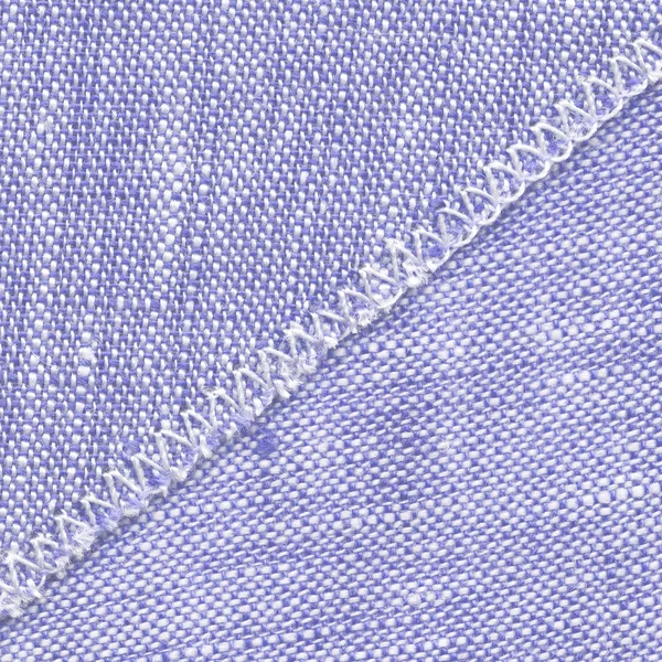 Světle Modrá Textilní Pozadí Zdobí Šev — Stock fotografie