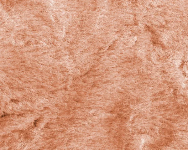 Orange Artificial Fur Texture Background — Stock Photo, Image