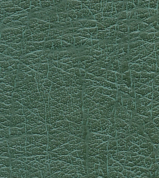 Green Artificial Leather Texture Useful Background — Stock Photo, Image