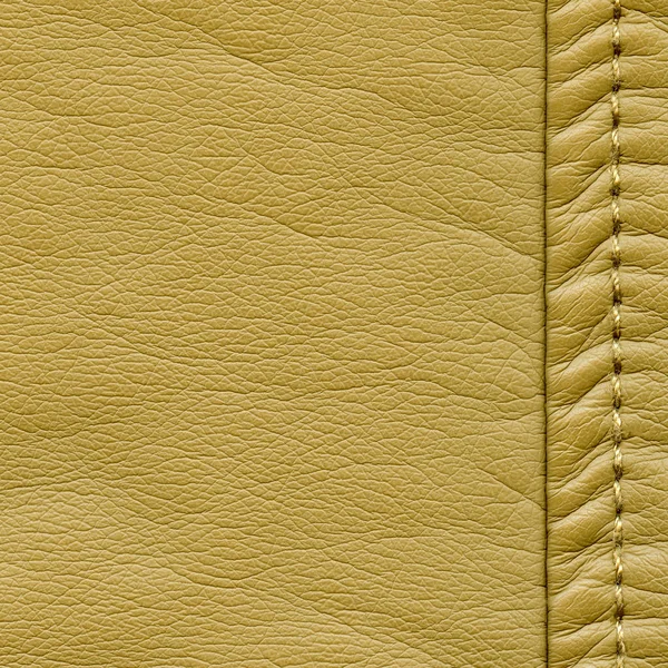 Желтый Кожаный Фон Швы — стоковое фото