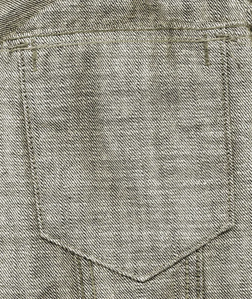 Gray Jeans Pocket — Stock Photo, Image