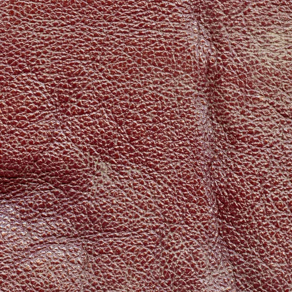 Textura Cuero Natural Rojo Viejo Como Fondo — Foto de Stock