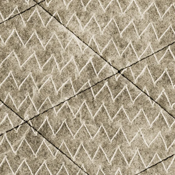 Texture Stitched Brown Textile Insulation Material — Stock Photo, Image