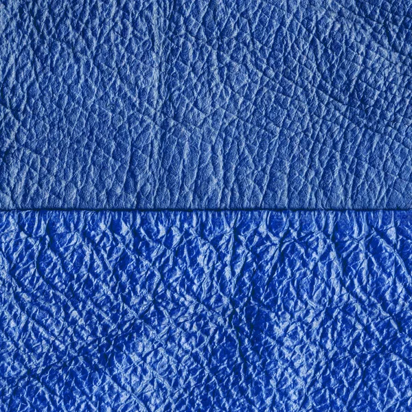 Blue Leather Background Useful Design Works — Stock Photo, Image