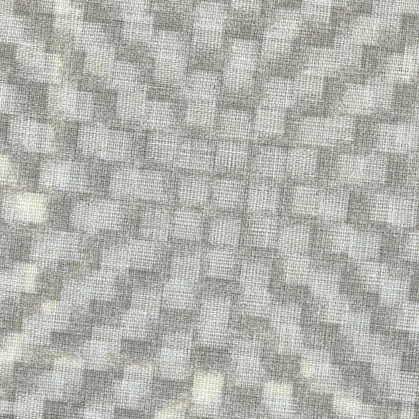 Wit en grijs geruite stof textuur als achtergrond — Stockfoto