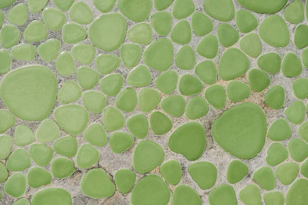 Full Frame Image Decorated Green Stone Wall Background — Stock Photo, Image
