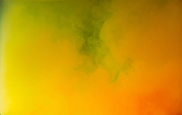 абстрактный ярко-желтый и оранжевый взрыв чернил, художественный фон
 
