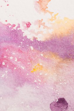 full frame shot of colorful watercolor stains for background clipart
