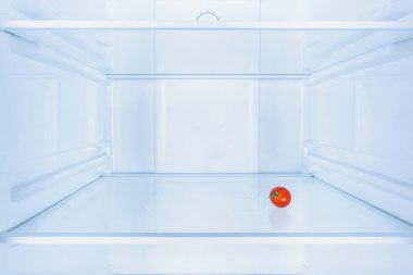 bir küçük kırmızı domates buzdolabında