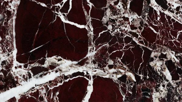 自然の白の模様を持つ抽象的な暗い赤大理石のテクスチャ — ストック写真