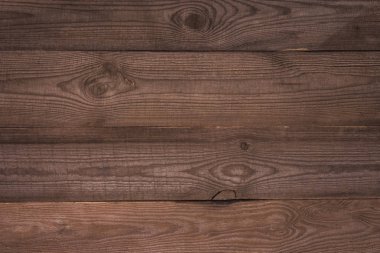 close-up view of brown wooden background with horizontal planks clipart