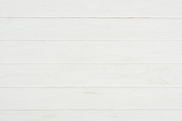 close-up view of white wooden background with horizontal planks