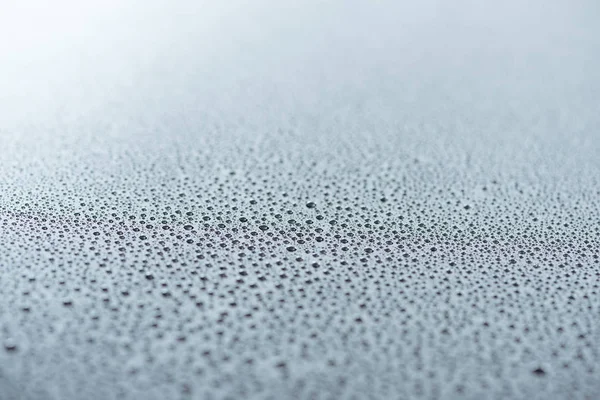 Close View Water Drops Grey Surface Background — Foto Stok Gratis