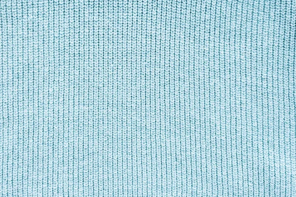 Close View Blue Woolen Cloth Background — Stock Photo, Image