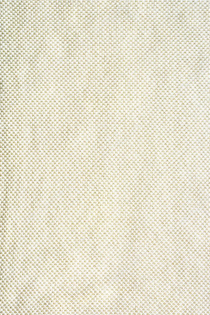 full frame of white woolen fabric background