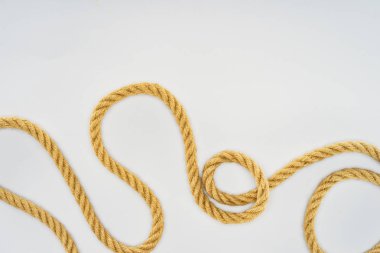 deniz ip üzerinde beyaz izole yükseltilmiş görünümü 