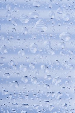 beautiful calm transparent water drops on grey abstract background clipart