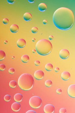 beautiful calm transparent water drops on bright abstract background clipart