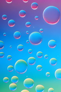 close-up view of beautiful calm transparent water drops on bright abstract background  clipart