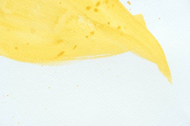 arka plan ile sarı suluboya darbesiyle splatters