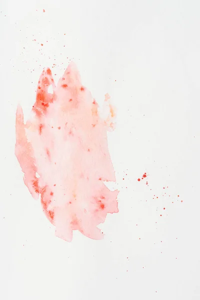 Abstract Red Watercolor Painting White Paper — Stock Photo, Image