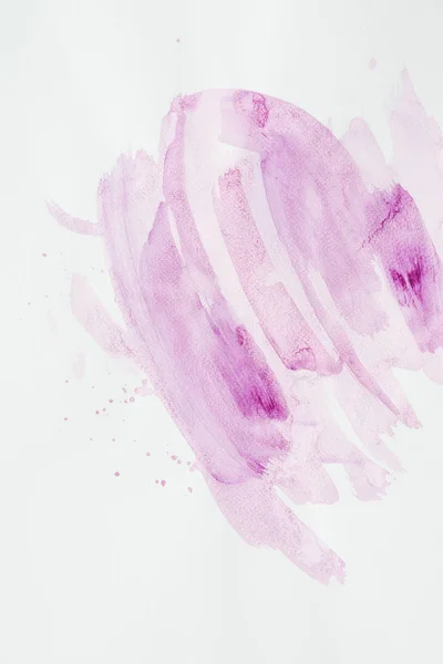 紫の水彩ストロークと抽象的な背景 — ストック写真