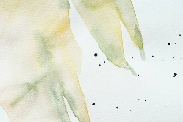 Abstract Creative Green Watercolor Painting White Paper — Free Stock Photo