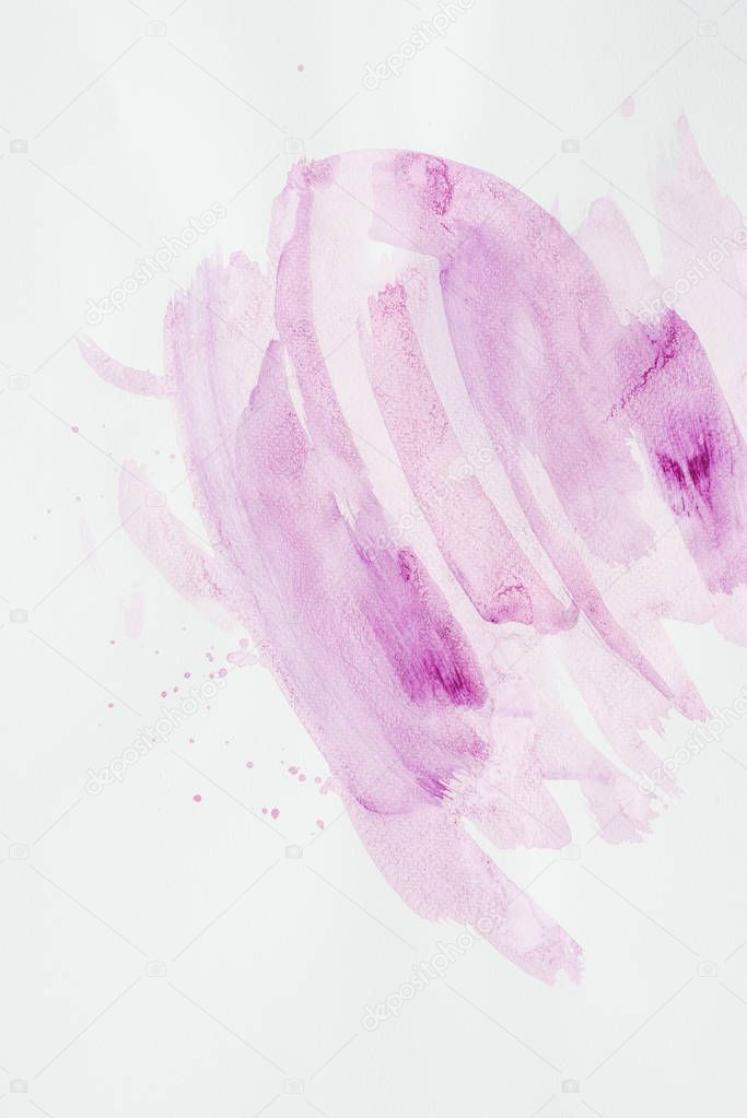 abstract background with purple watercolor strokes