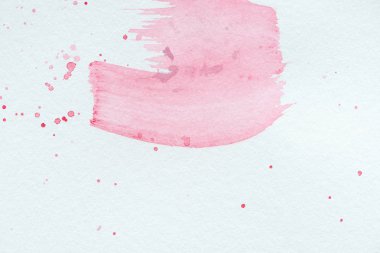 abstract background with light pink watercolor strokes and splatters clipart