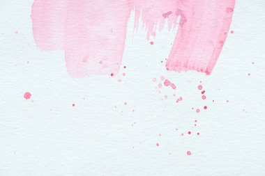 Soyut doku pembe sulu boya konturları ve splatters