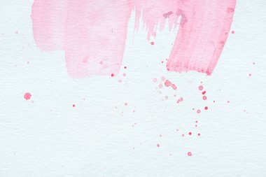 abstract texture with pink watercolor strokes and splatters clipart