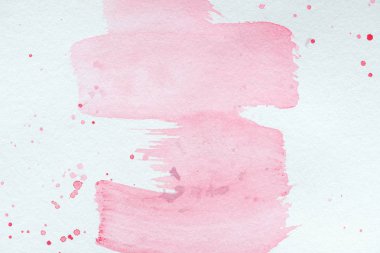 abstract creative texture with pink watercolor strokes and splatters clipart