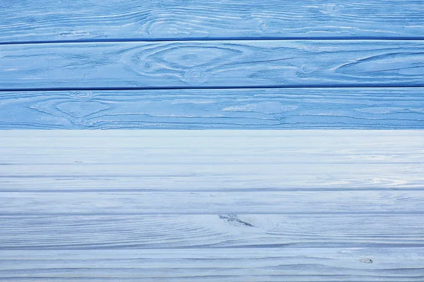 Vorlage Aus Hellblauem Holzboden Mit Blauen Planken Auf Hintergrund — Stockfoto