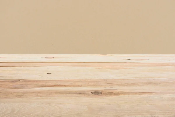 Template Beige Wooden Floor Dark Beige Background — Stock Photo, Image