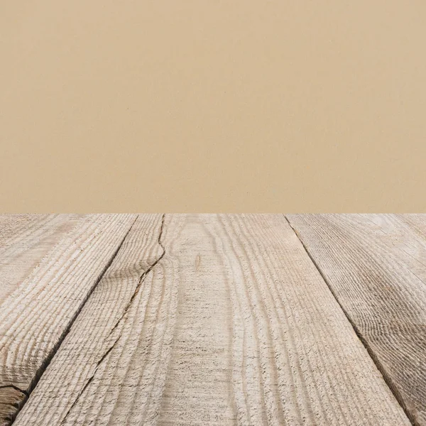 Surface Beige Wooden Planks Dark Beige Background — Stock Photo, Image