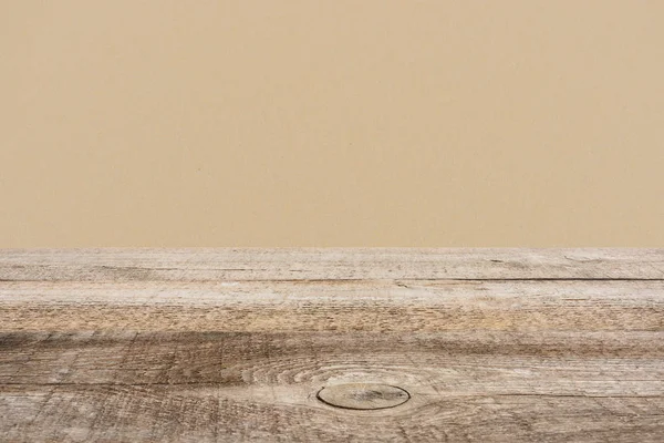 背景にダーク ベージュと茶色の木の床のテンプレート — ストック写真