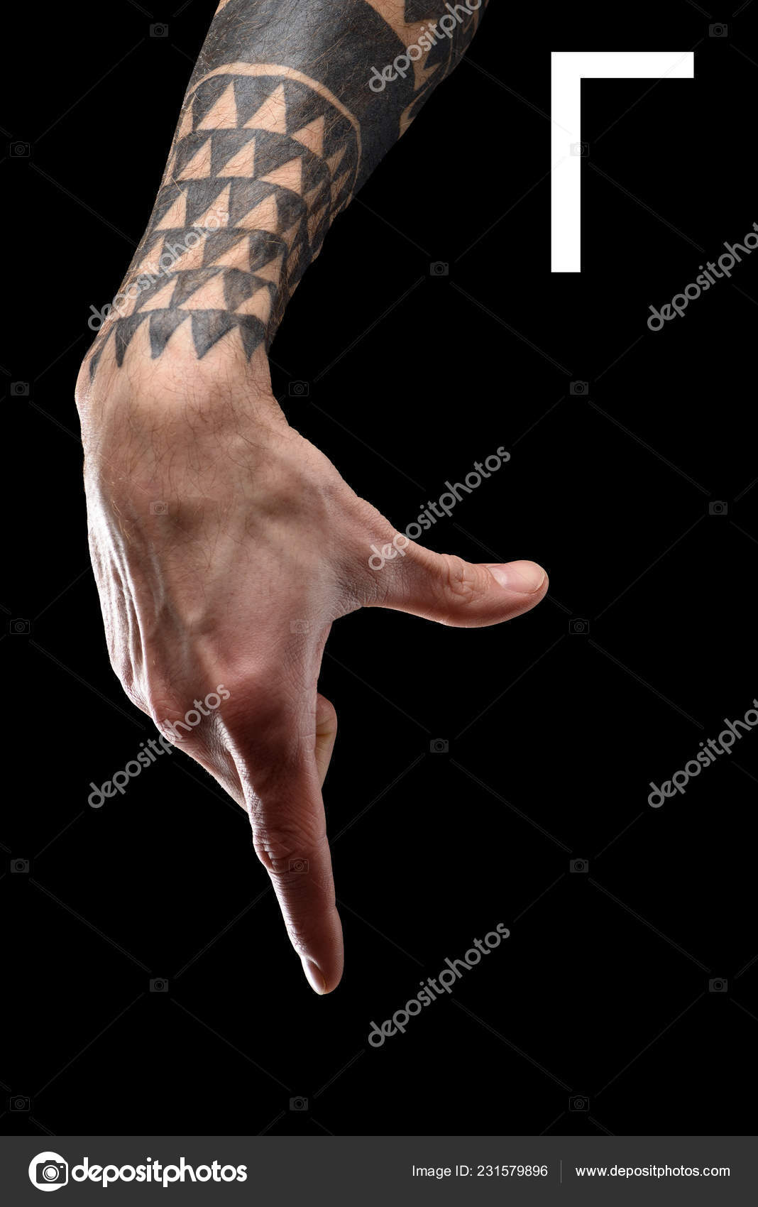 Sign Language Tattooed Male Hand Cyrillic Letter Isolated Black — Free Stock Photo © VadimVasenin #231579896 Sign Language Tattooed Male Hand Cyrillic Letter Isolated Black — Free Stock Photo © VadimVasenin #231579896