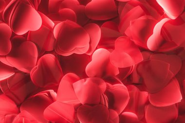 güzel dekoratif kırmızı kalpler, Sevgililer günü arka plan   