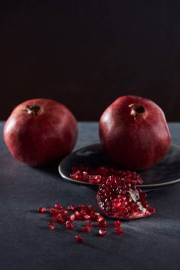 Garnet ile metal plaka stüdyo çekim
