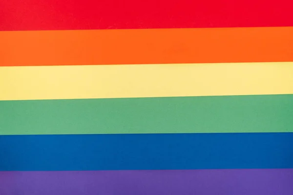 Ovanifrån Gjorda Papper Rainbow Bakgrund — Stockfoto