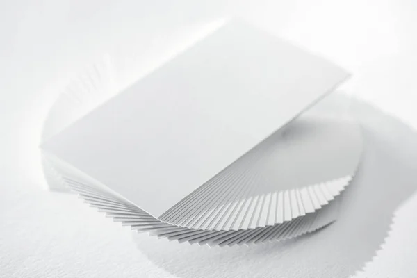 Empty Card White Background Copy Space — Stock Photo, Image