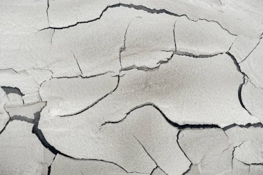 cracked barren ground surface, global warming concept