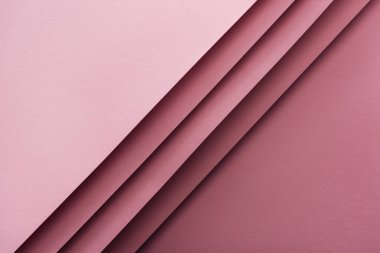 boş ve boş yaprak kağıt kopya alanı ile pembe arka plan üzerinde yukarıdan 