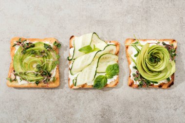Tost kesme makarna üstten görünüm doku yüzeyi