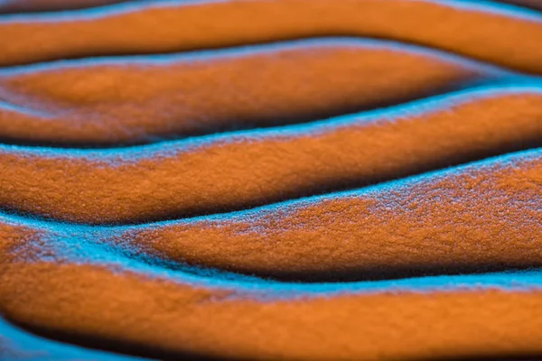 Close View Textured Sand Background Waves Color Filter — Stock Photo, Image