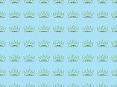 seamless background pattern with crowns on blue, Independence Day concept