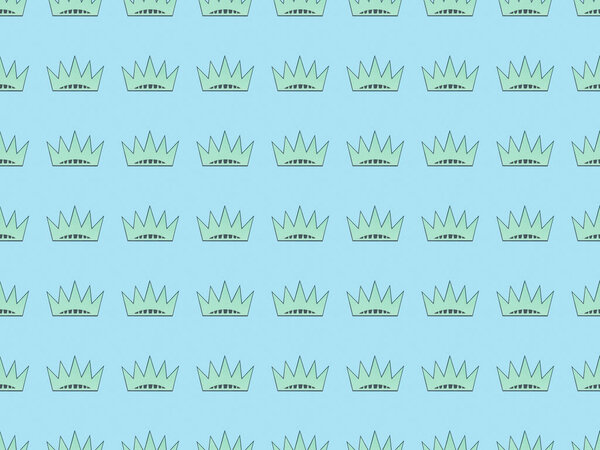 seamless background pattern with crowns on blue, Independence Day concept