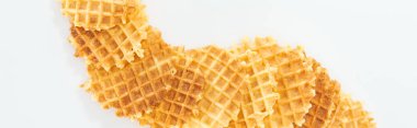 beyaz gevrek waffle panoramik çekim