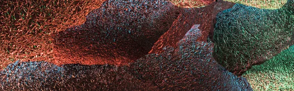 Панорамний Знімок Абстрактного Тла Шматочків Срібної Текстури Фольги Підсвічуванням — стокове фото