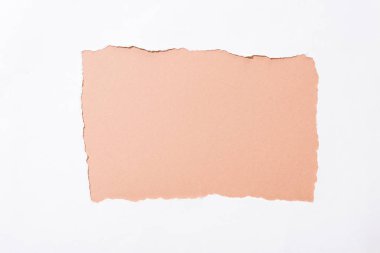 beyaz yırtık kağıt deliğinde pastel arka plan